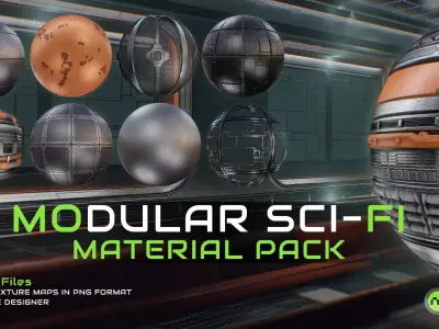 Modular Sci-Fi Material Pack-Vol03 Texture