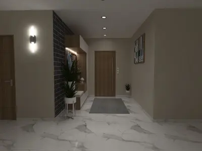 MODERN ENTRANCE HALL DESIGN 3D model