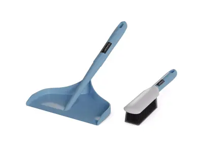 Brooms mops and window squeegees Dustpan and Brush Set 3D model