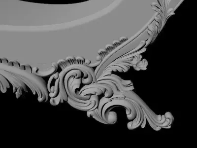 sofa STL gold chaise longue 3D model