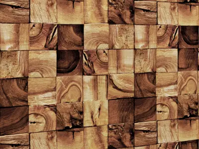 Wood panel 3D  1 3D model