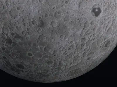 Moon 8K 3D model