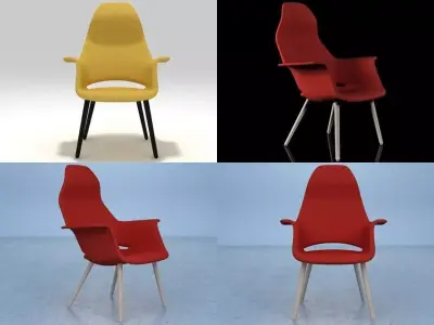 Organic Highback 3D model