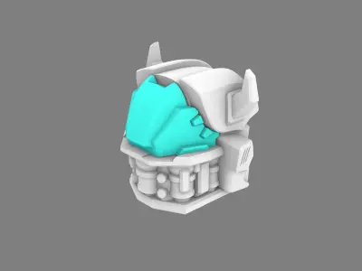 Rock Shooter head for WFC deluxe Cliffjumper 3D print model
