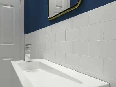 Bathroom-003 Powder Room 3D model