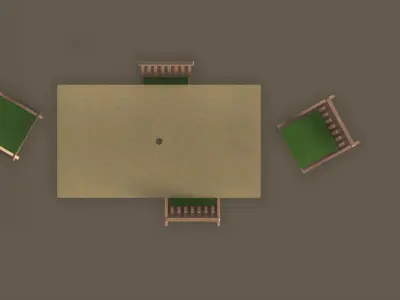 2d house furniture floorplan top view PSD 3D model render 3D model