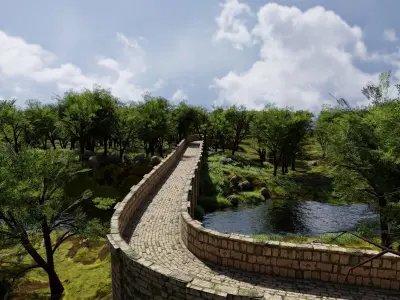Bridge Scene 3D model