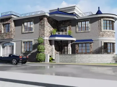 3D House Model 04 Low-poly 3D model