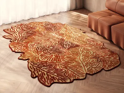 Feuillage Rug 3D model