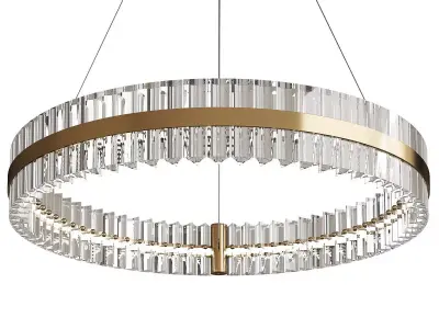 Saturno LED Pendant Low-poly 3D model