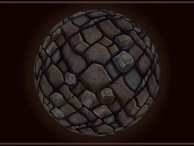 Dungeon Floor and Stone Road -20 TEXTURES -Handpainted PACK 2-- Texture