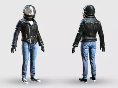 Spacesuit Astronaut Rigged 3D model