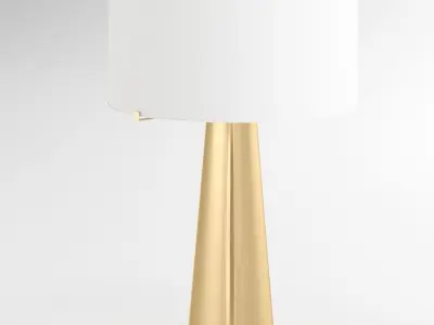 isla brass triangle table lamp 3D model