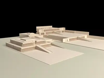 Egyptian Queen Hatshepsut Temple 3D print model