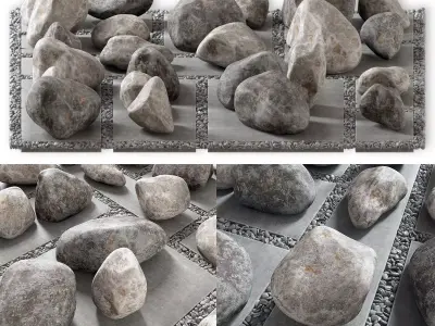 Flowerbed  street decor  square 3D model