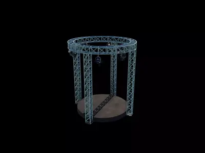 Circular Truss Stage 3D model