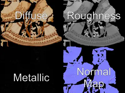 Traditional Teepee Tent Model Pack Low-poly 3D model