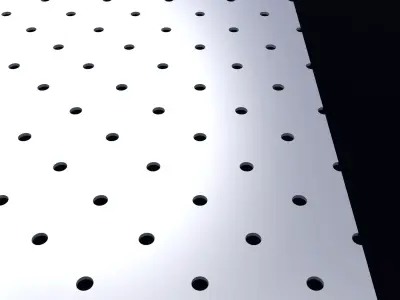 Perforated panel with 4 percent opening 25O77 3D model