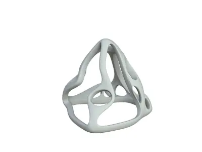 SciFi Cube Object No 59692 Low Poly Shape Low-poly 3D model