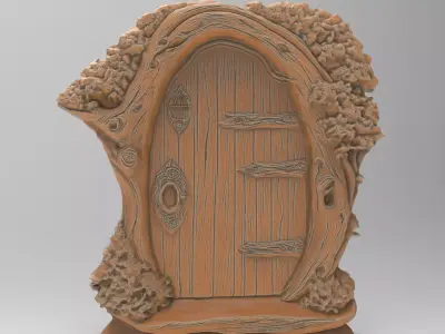Enchanting Miniature Fairy Door 3D print model