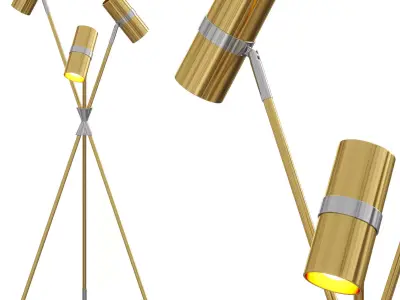 Caracas Task Tripod Floor Lamp by Jonathanadler 3D model
