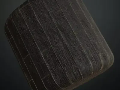 Stylized Red Painted Industrial Wood Planks PBR Seamless Texture