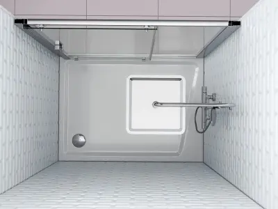 Shower doors Ravak 10 3D model