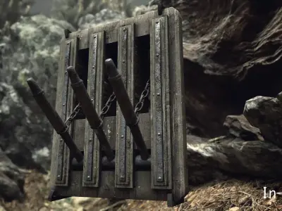 Door Opener Low-poly 3D model