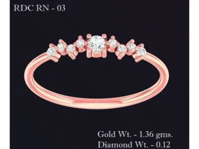 99 Minimalistic Women Ring Bands 3dm stl render details 3D print model