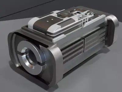 Low Poly Sci-Fi Bracelet D2 Low-poly 3D model