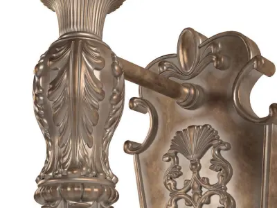 Classic Wall Street Light 3D model