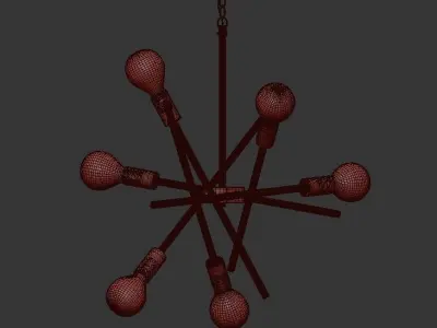 SCATTER BURST CHANDELIER 3D model