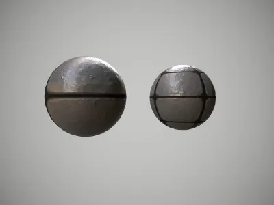 Iron tiled pbr material Texture