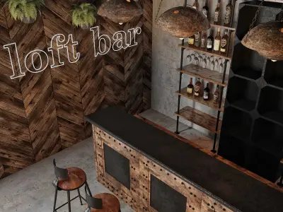 Loft Bar Collection 3 3D model