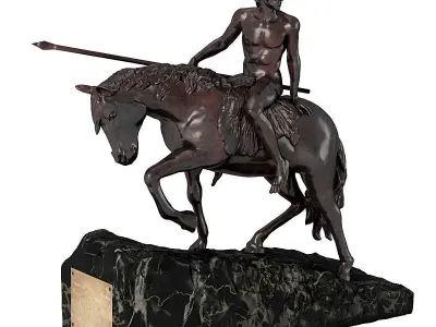 Statuette Man collection 3D Model Pack