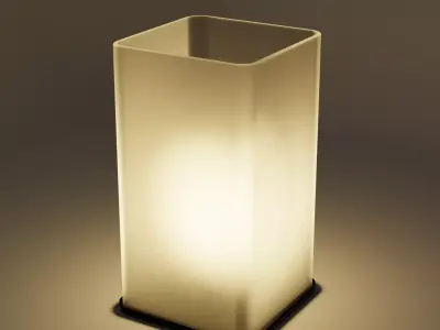 Simple Modern Table Lamp Free 3D model