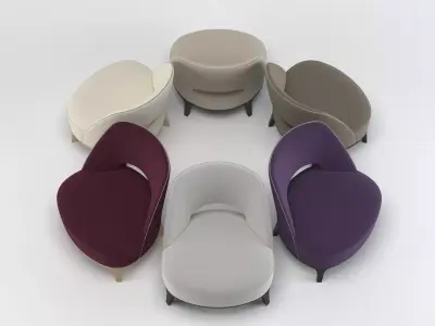 Ermione Armchair 3D model