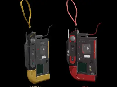  Sci Fi Walkman   AIWA Low-poly 3D model