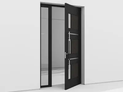 Aluminium door 142 3D model
