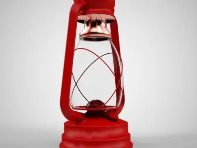 Lantern Low-poly 3D model