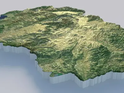 North Macedonia Terrain Country 3D model