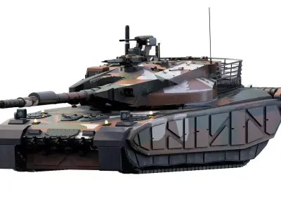 HEAVY BATTLE TANK 3D model