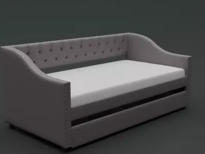 Modern LivingRoom Sofa Low-poly 3D model
