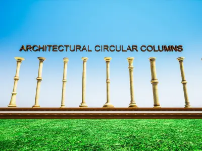 Architectural columns Free 3D model