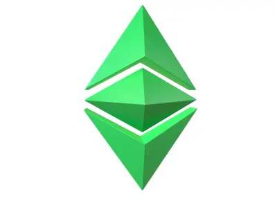 Ethereum Classic v2 001 Low-poly 3D model
