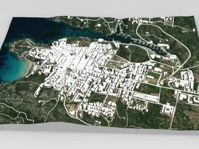 Lungoni Santa Teresa Gallura Sardinia Italy 3D model