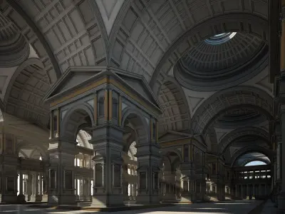 Hall of an Ancient Palace 3D model
