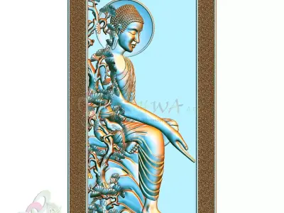 buddha door 3D print model