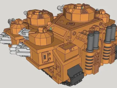 6mm StormMallet Superheavy Sci-Fi Tank 3D print model