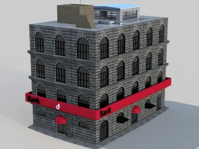 Bank Invest Money 3D model